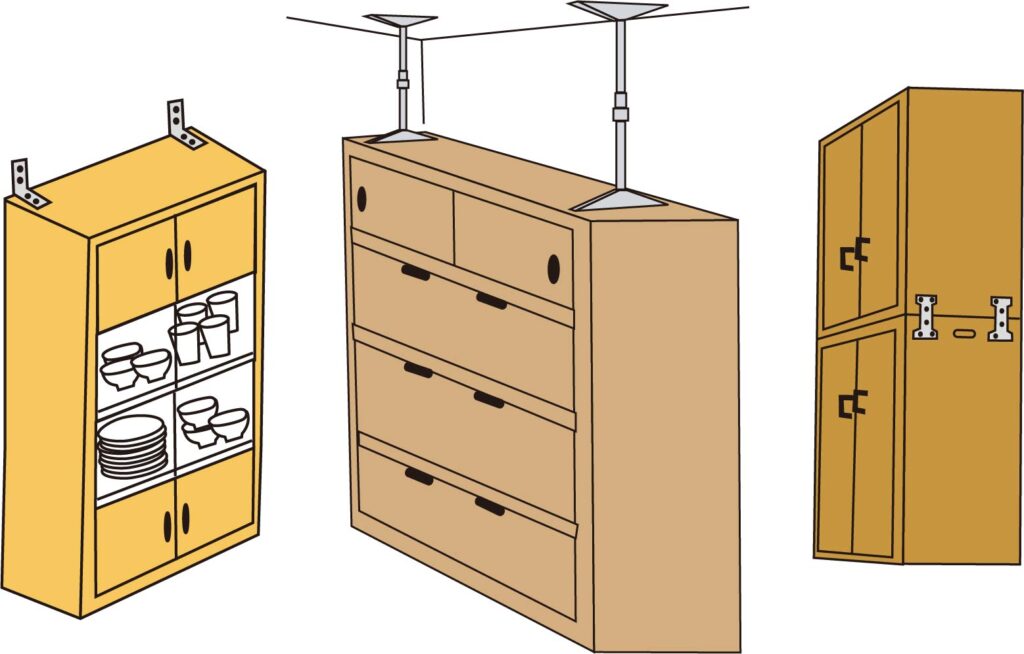 common furniture-securing methods