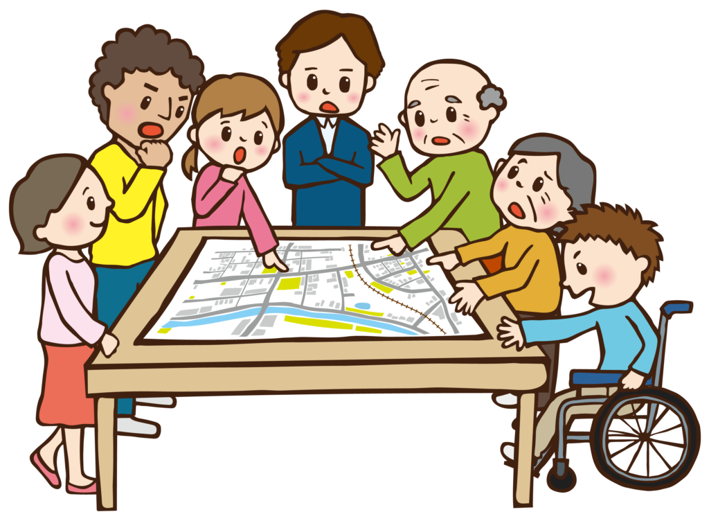 plan for the meeting point in the event of disaster