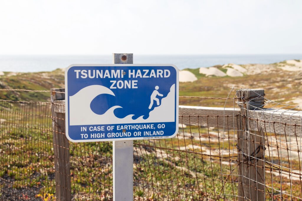 Even if you do not feel any tremors, be aware of tsunami warnings and advisories