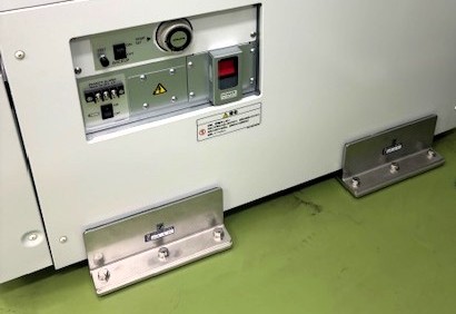medical freezer with Pro7 metal brackets for earthquake countermeasure