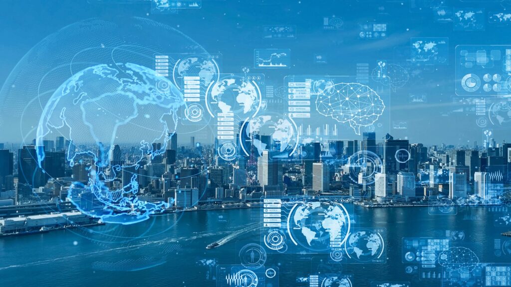 Large cities are the hubs ofbusiness operations, transportation networks, supply chains, terecommunications and finacial services.