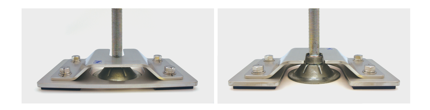 Pro7 metal fittings with gel pads