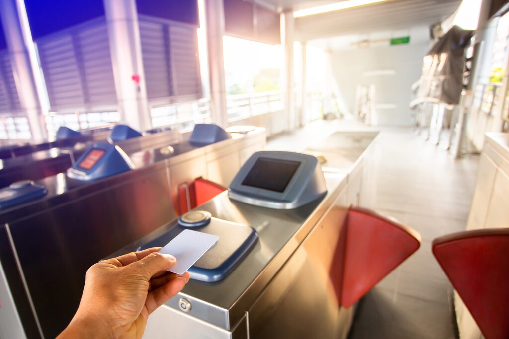 Transit systems generally ask riders to stay on board or in the station and wait for staff direction.