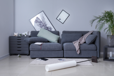 Furniture and household items can also become hazards.
