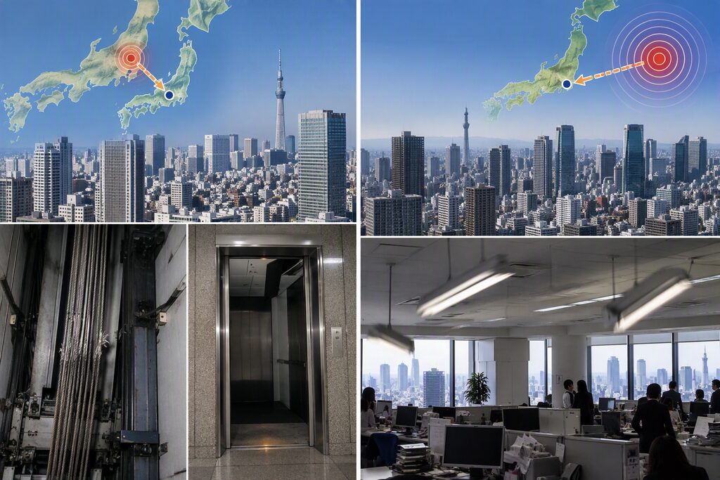 Japan provides several examples of long-period ground motion affecting areas far from an earthquake source. 2004 and 2011