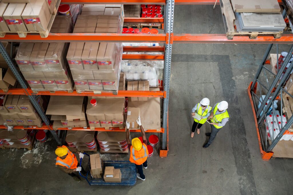Products, parts, and cases stored on the upper shelves may shift or fall during an earthquake.